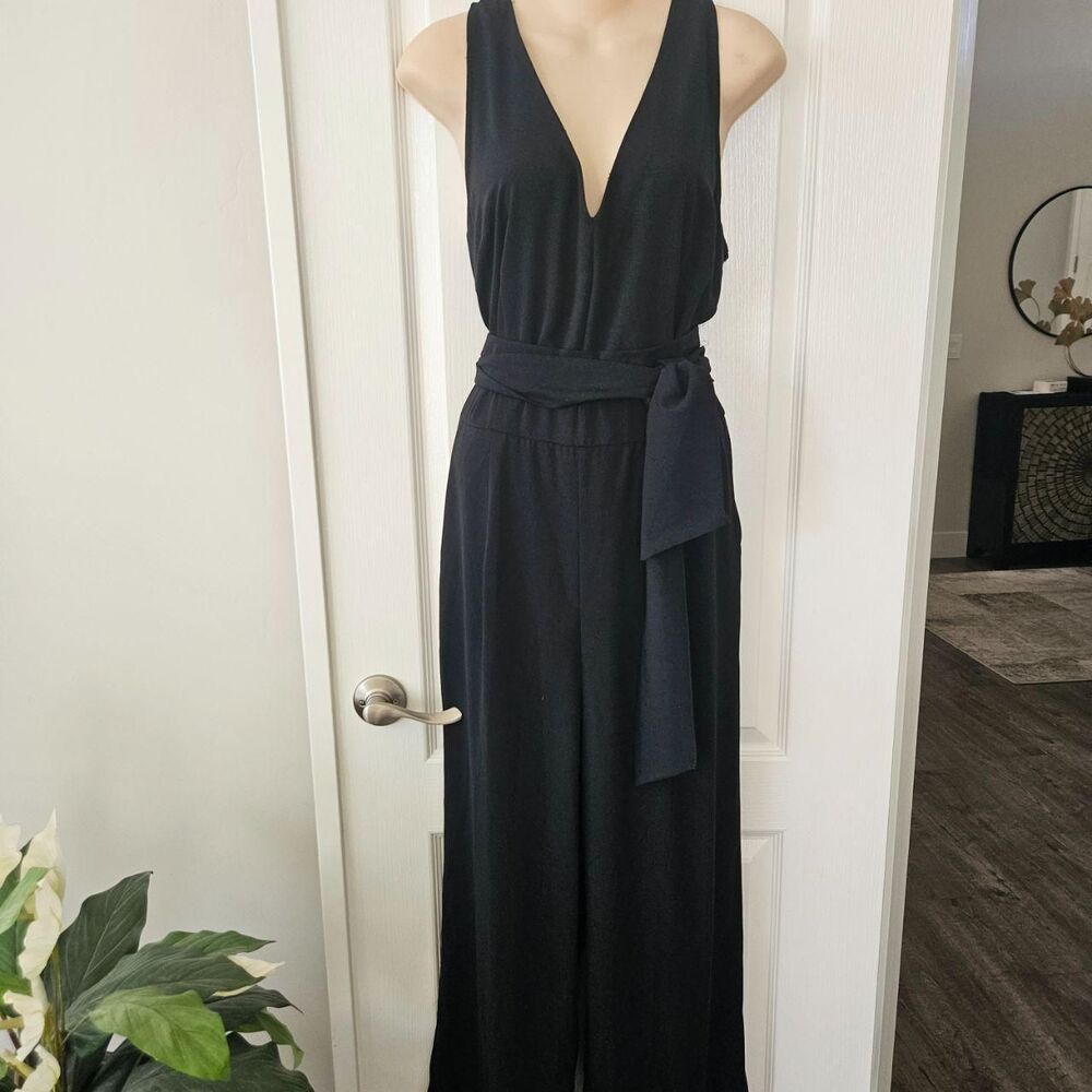 A-new-day Men's Black Jumpsuit